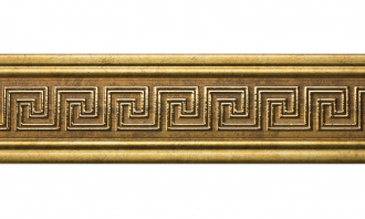 Бордюр 80-3, Меандр Античное золото 2500 мм/28 мм