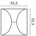 Декоративная панель W107 д 33,3 x в 33,3 x ш 2,9 см