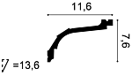 Карниз гибкий С220F д 200 x в 7,6 x ш 11,6см