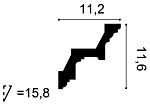 Карниз С211 д 200 x в 11,6 x ш 11,2 см
