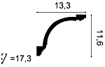 Карниз С216 д 200 x в 11,6 x ш 13,3 см