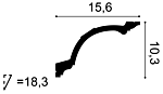 Карниз С217 д 200 x в 15,6 x ш 10,3 см
