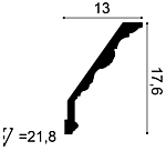 Карниз С219 д 200 x в 17,6 x ш 13 см
