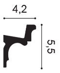 Карниз С323 д 200 x в 4,2 x ш 5,5 см