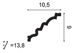 Карниз С326 д 200 x в 9 x ш 10,5 см