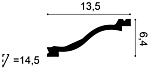 Карниз С331 д 200 x в 6,4 x ш 13,5 см
