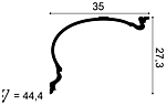 Карниз С344 д 200 x в 27,3 x ш 35 см