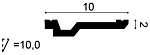 Карниз С356 д 200 x в 2 x ш 10 см