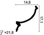 Карниз С900 д 200 x в 17,1 x ш 14,6 см