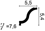 Карниз СX108 д 200 x в 5,4 x ш 5,5 см
