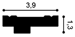 Карниз СX160 д 200 x в 1,3 x ш 3,9 см