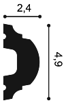 Молдинг P1020 д 200 x в 4,9 x ш 2,4 см