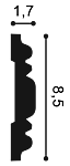 Молдинг P7030 д 200 x в 8,5 x ш 1,7 см