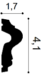 Молдинг P8030 д 200 x в 4,1 x ш 1,7 см