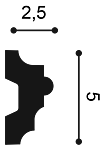 Молдинг P9040 д 200 x в 5 x ш 2,5 см