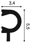 Молдинг PX169 д 200 x в 5,5 x ш 3,4 см