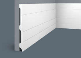 Плинтус PX044, 185 х16 экополимер