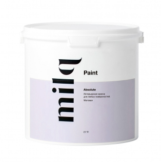 Толстослойная интерьерная матовая 5% краска Absolute, 0,2 л