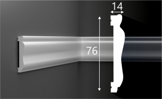 Молдинг МX033, 76х14 экополимер