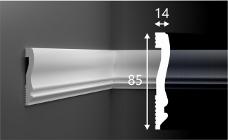 Молдинг МX029, 85х14 экополимер