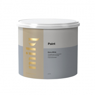 Интерьерная глубокоматовая 3% супербелая для потолков 2% краска Extra White, 2,7л