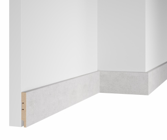 Плинтус RTV080.03.36, Бетон Известковый ПВХ, 80x16x2400 мм, ARTIVA, МДФ