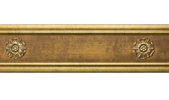 Бордюр 80-5, Розетка Античное золото 2500 мм/28 мм