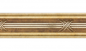 Бордюр 80-7, Лента Античное золото 2500 мм/22 мм