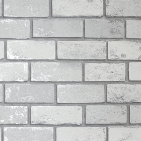 Обои «Metallic Brick White»