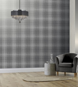 Обои «Country Tartan Charcoal»