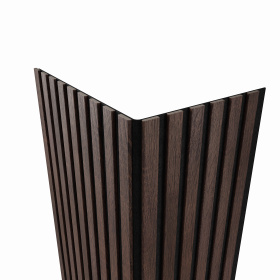 Гибкая акустическая панель, черный войлок, 1200х600х9мм, рейки МДФ 25*6 мм,дуб окленд