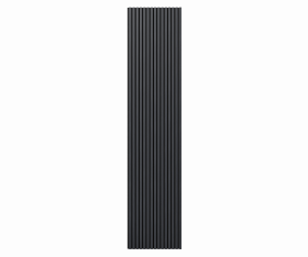 Акустическая панель, черный войлок, 2750х600х21мм, рейки МДФ, шпон дуб антрацит темно-серый