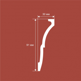 Карниз КX058, 91*30, экополимер