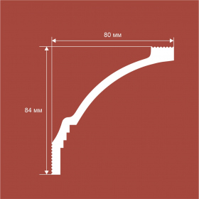 Карниз КX064, 84*80, экополимер