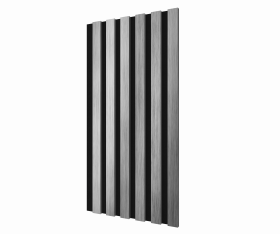 Комплект акуст.панелей, черный войлок, 600х300х19мм, рейки ЭКОПОЛИМЕР хром матовый/2шт.