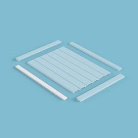 Молдинг финишный МF002, 38х12, экополимер, 2800 мм