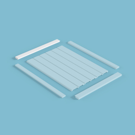 Молдинг финишный МF003, 50х17, экополимер, 2800 мм