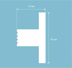 Молдинг финишный МF004, 30х17, экополимер, 2800 мм