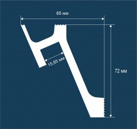 Молдинг МX052, 49х12, экополимер