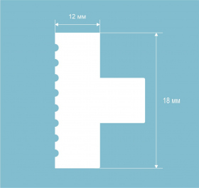 Молдинг МX054, 18х12, экополимер