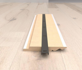 Монтажная планка ПВХ, 2400 мм, для плинтуса МДФ