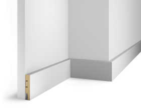 Плинтус МДФ под покраску AP79, белый, 80x16x2400 мм