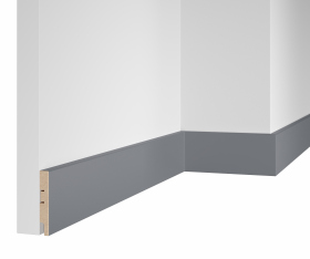 Плинтус RTV080.03.30, Веллюто Гриджио, 80x16x2400 мм, ARTIVA, МДФ