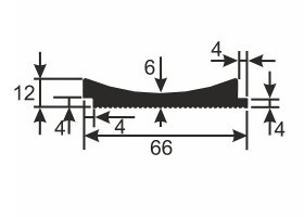 Рейка RX006 20х10, 2000мм, Экополимер